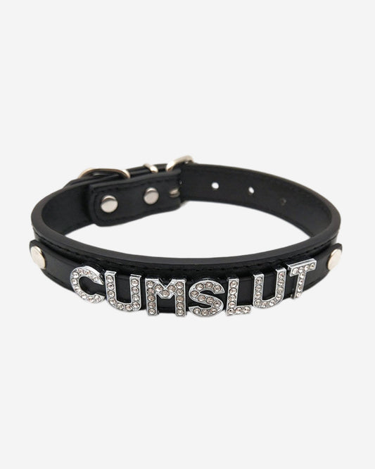0 Hot Cum Slut Slave Letters Choker Collar