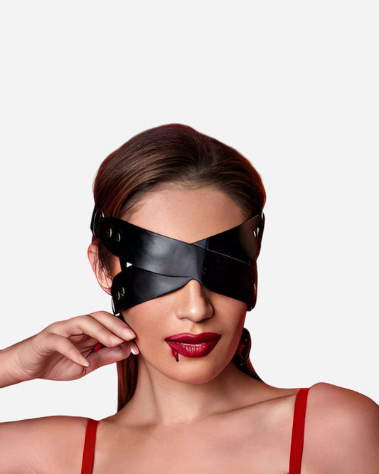 0 Erotic BDSM Leatherette Eye Mask