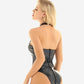 0 Shiny Spandex Backless Bodysuit