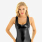 0 Shiny Leather Look Bustier