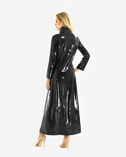 0 Long PVC Dress Coat
