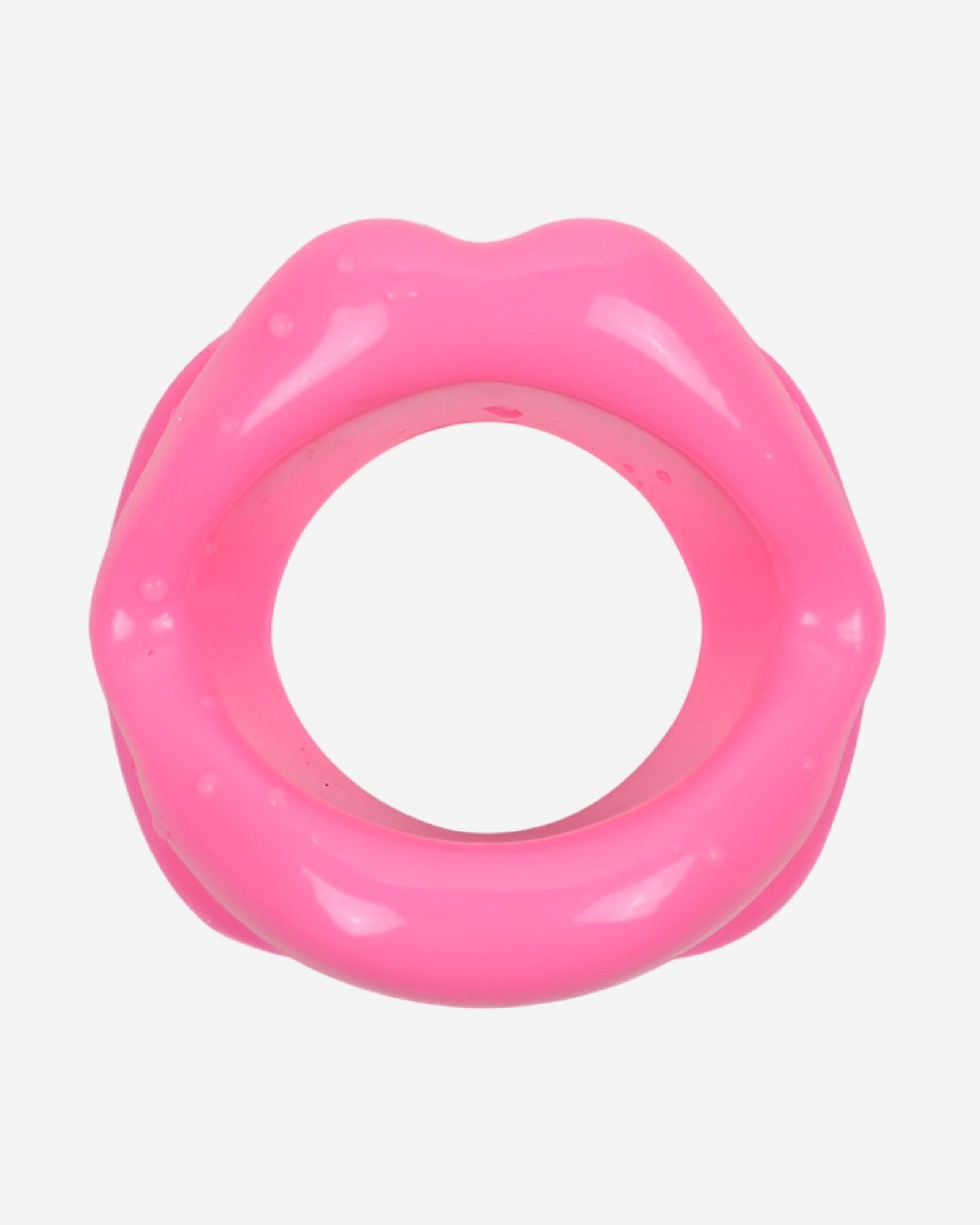 0 Mouth Ball with Lips Ring Open Gag in Silicone