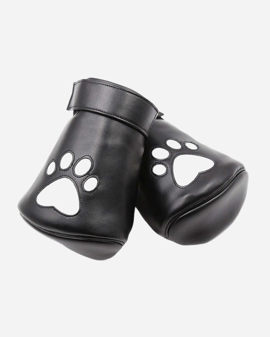 0 Leather Soft Padded Pup Puppy Mitts