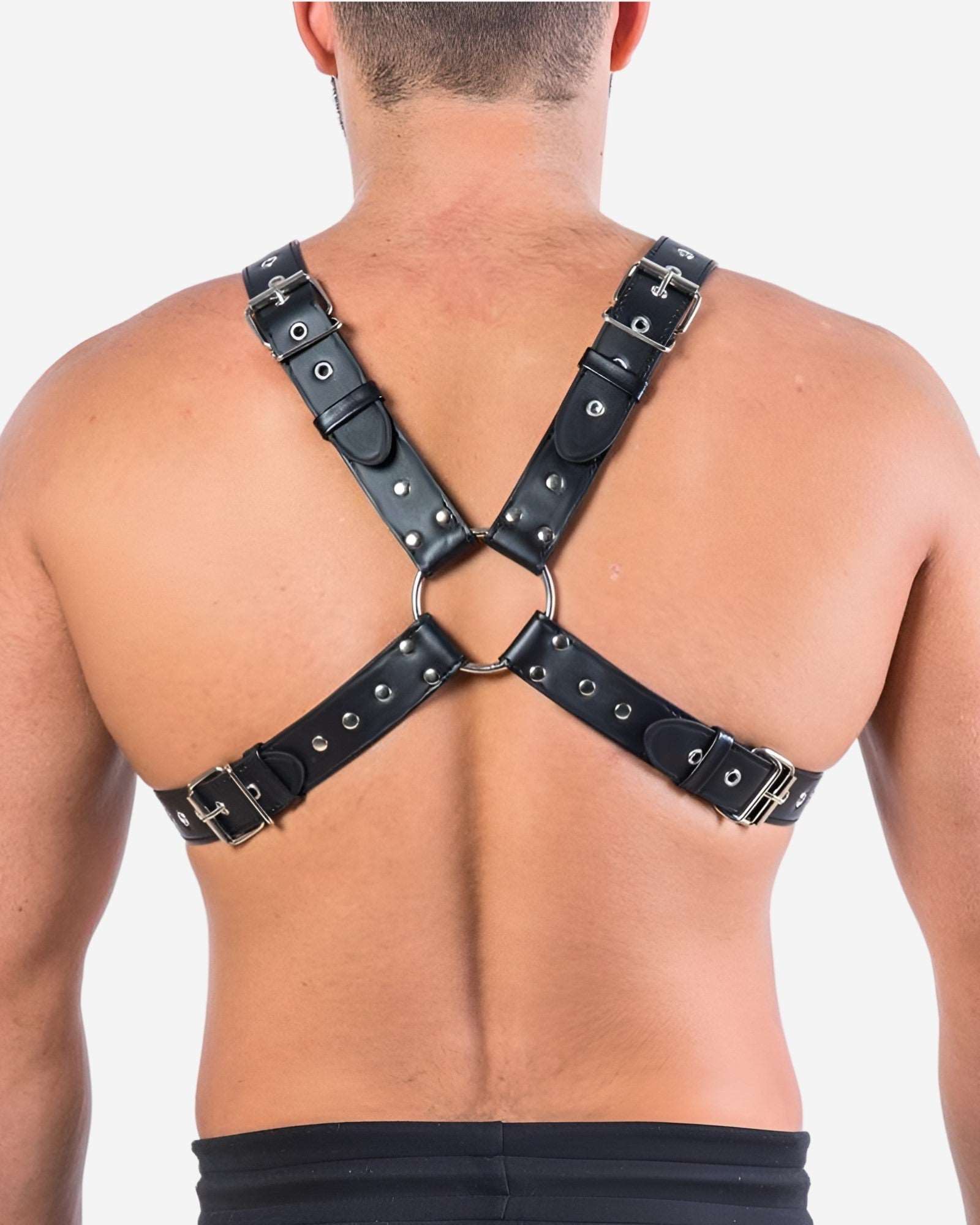 0 BDSM Leather Chest Suspender