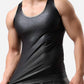 Shiny Leather Look Body Shirt 0 Leather Look Body Shirt