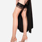 0 Oil Shiny Back Line Thigh High Stockings