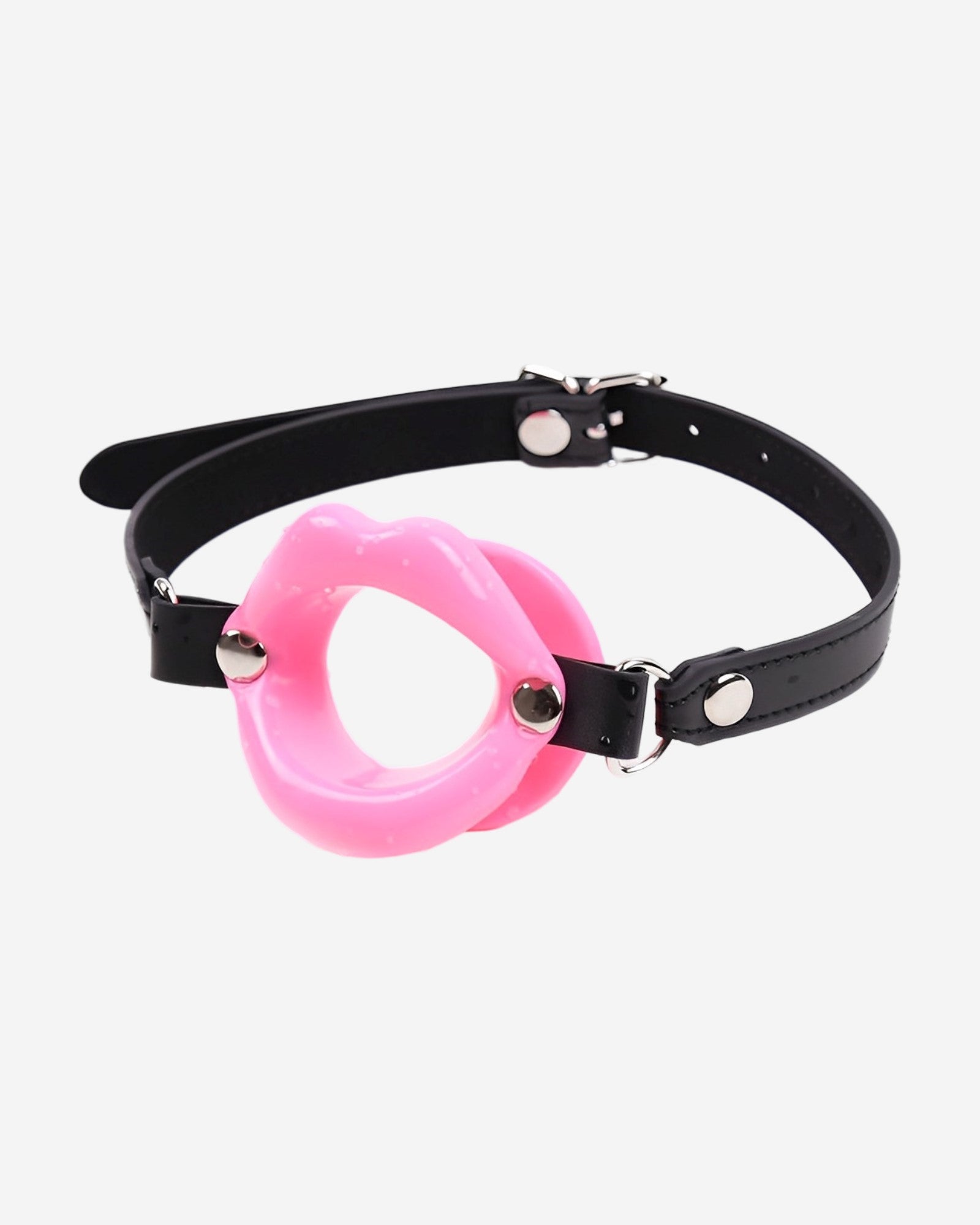 0 Mouth Ball with Lips Ring Open Gag in Silicone