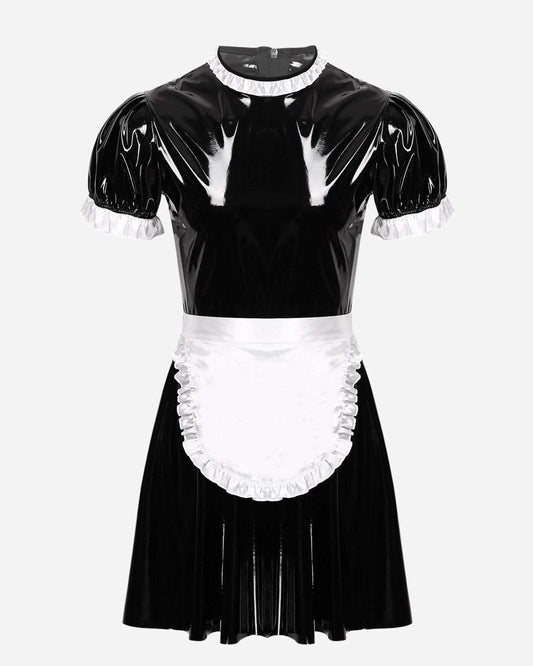 0 PVC Sissy Maid Dress