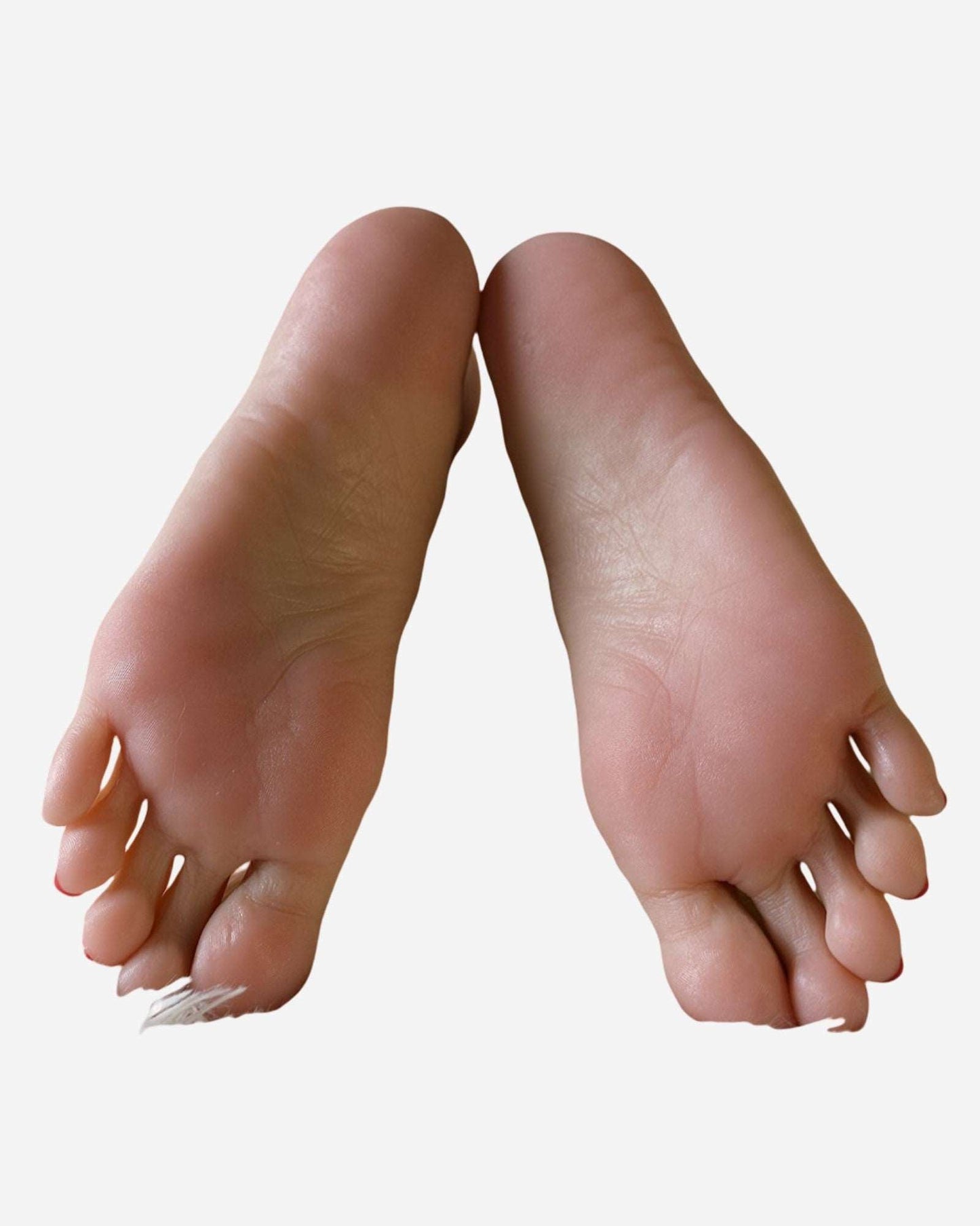 0 Super Realistic Girl Feet with Red Nails