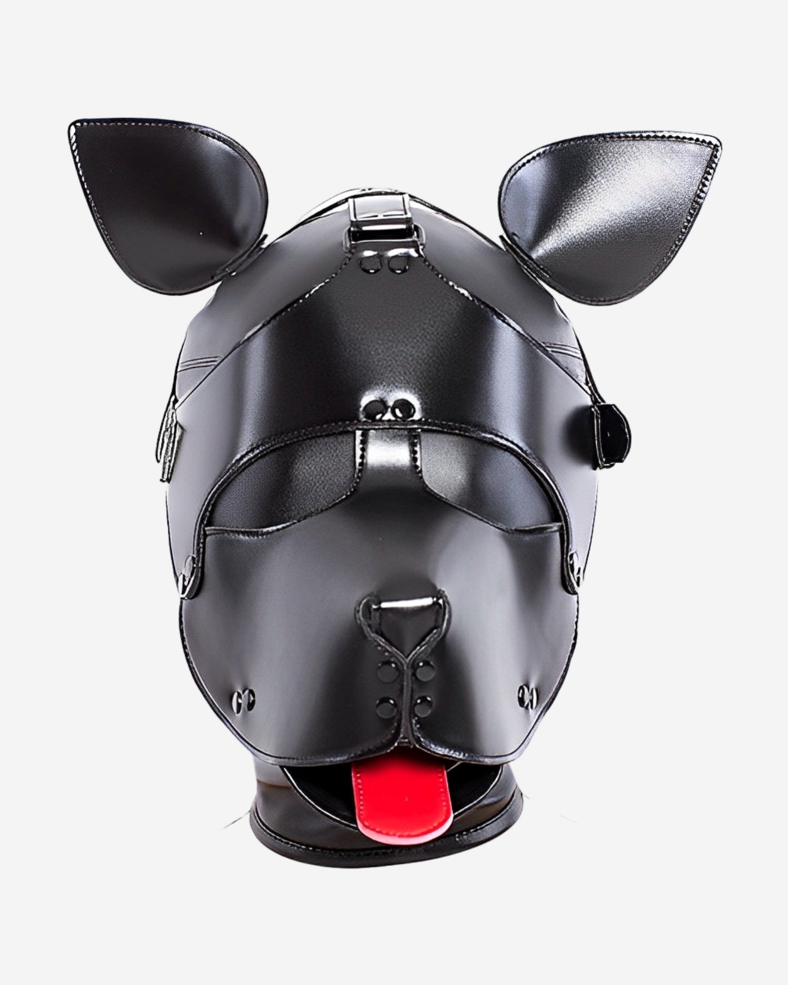 0 Vegan Leather Padded Dog Mask