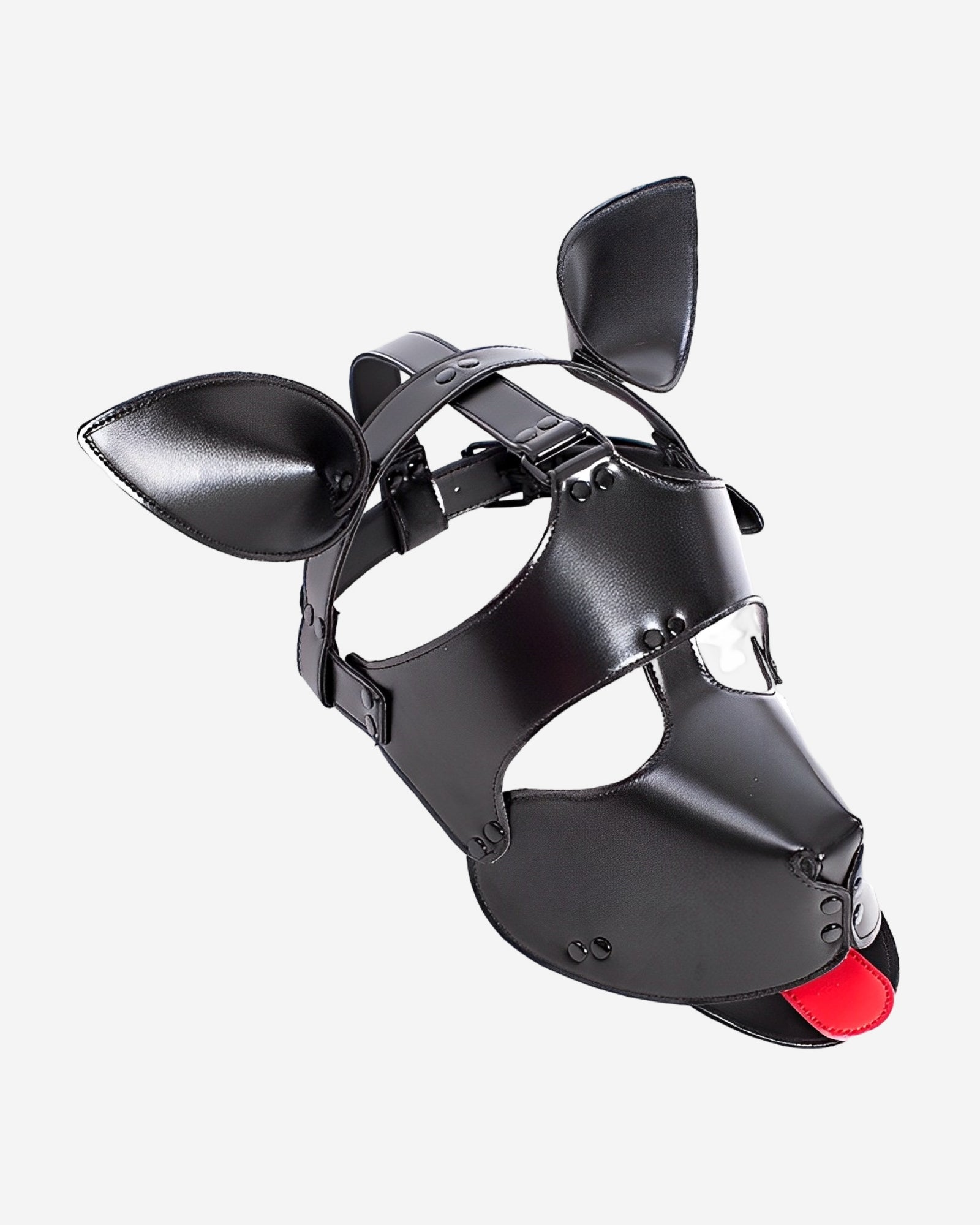 0 Vegan Leather Padded Dog Mask