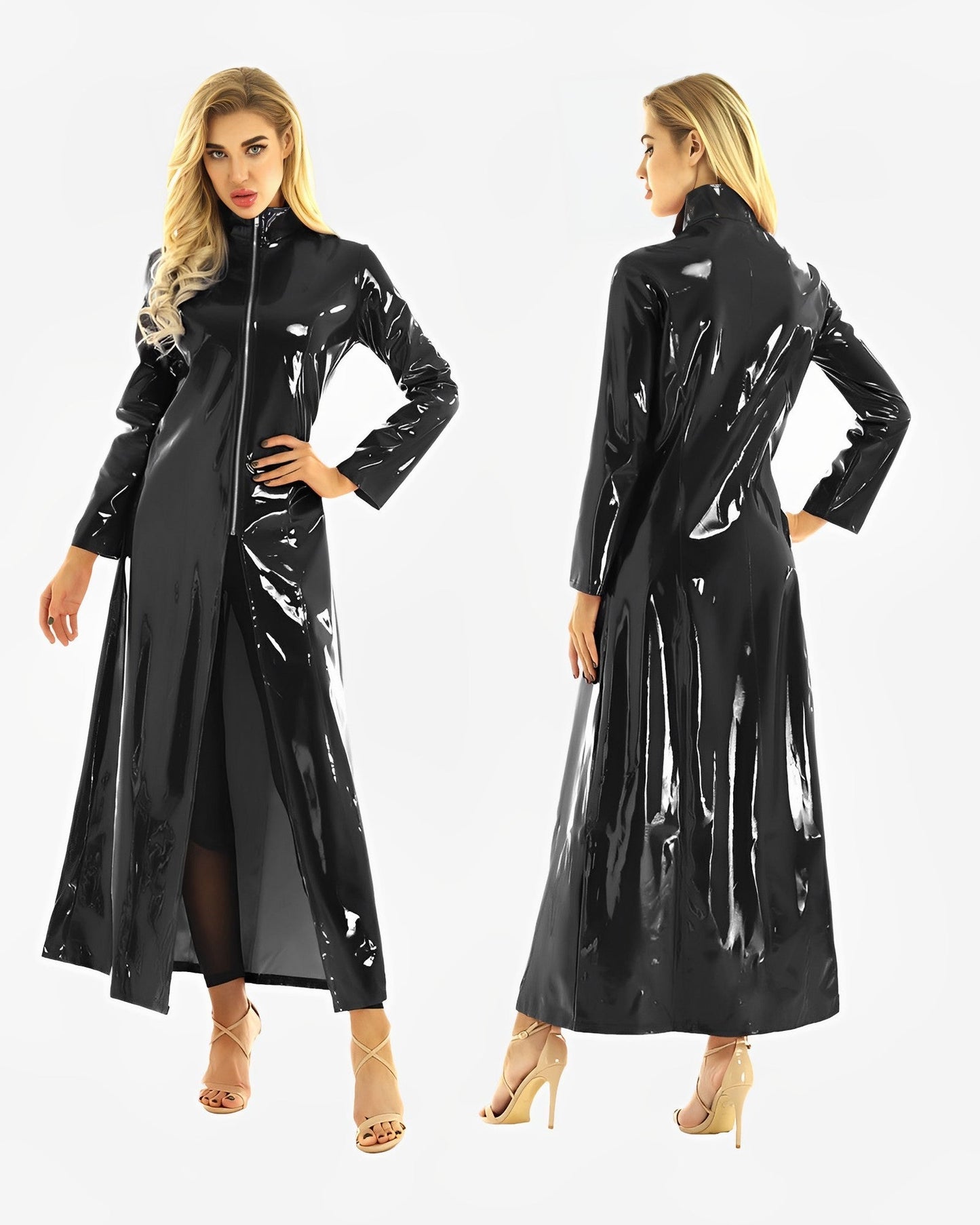 0 Long PVC Dress Coat