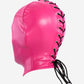 0 Zentai Style Vegan Leather Full Head Mask