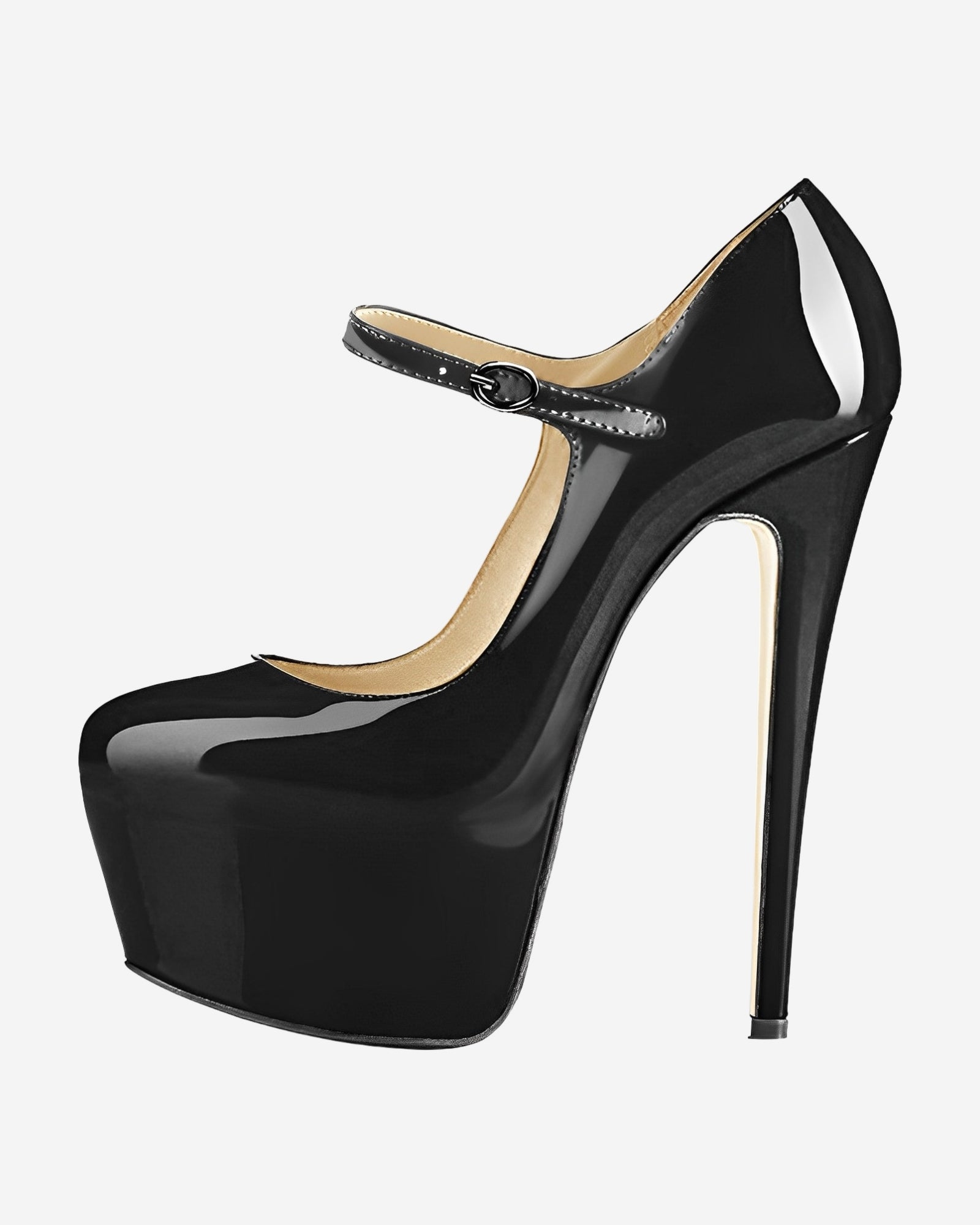 Ankle Strappy High Heels - Plus Size