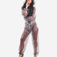 0 Shiny Unisex PVC Hooded Jumpsuits