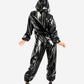 0 Shiny Unisex PVC Hooded Jumpsuits