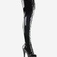 Shoes Over The Knee PVC High heels Boots