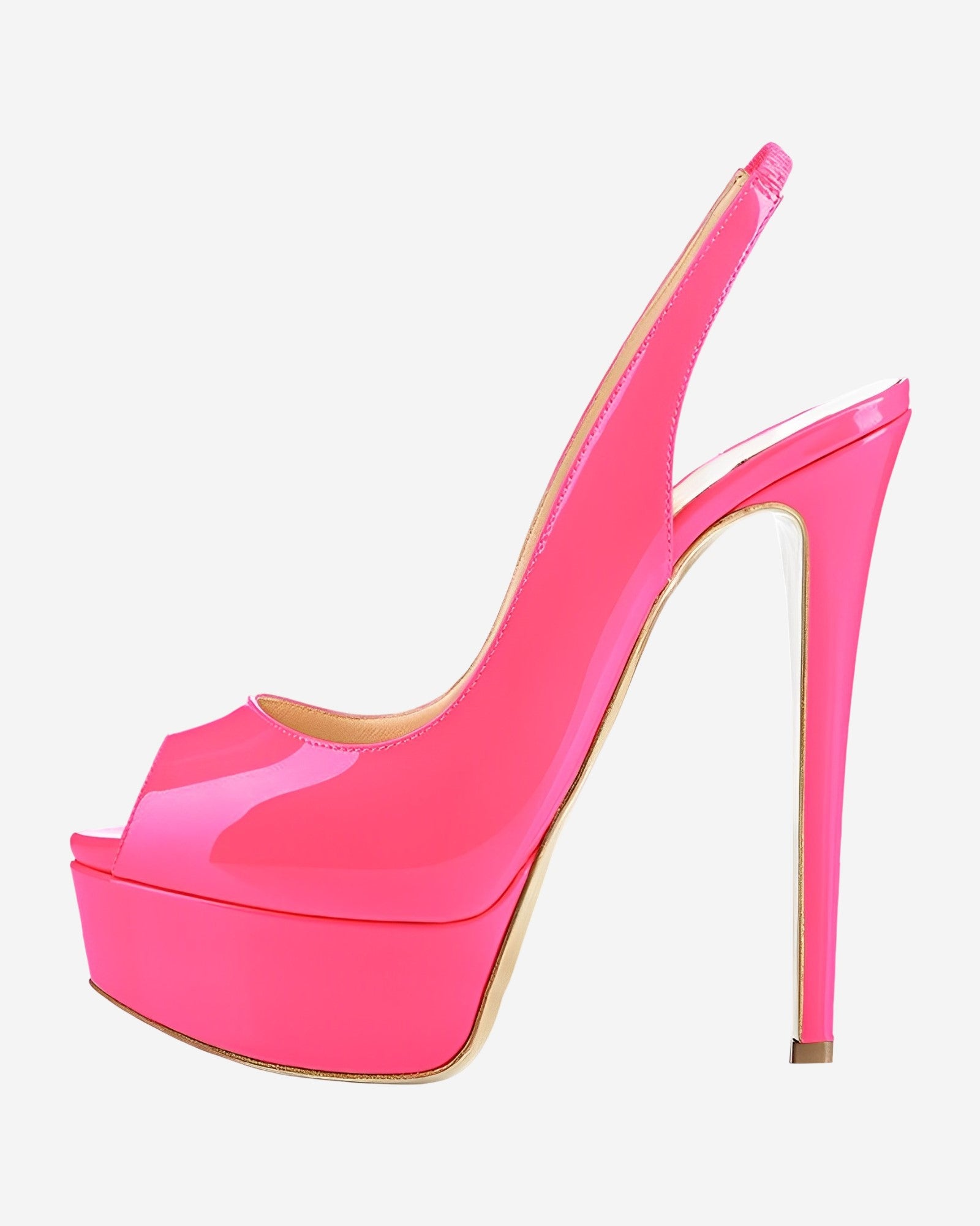Shoes Elegant Shiny Extreme Women Peep-toe High Heel